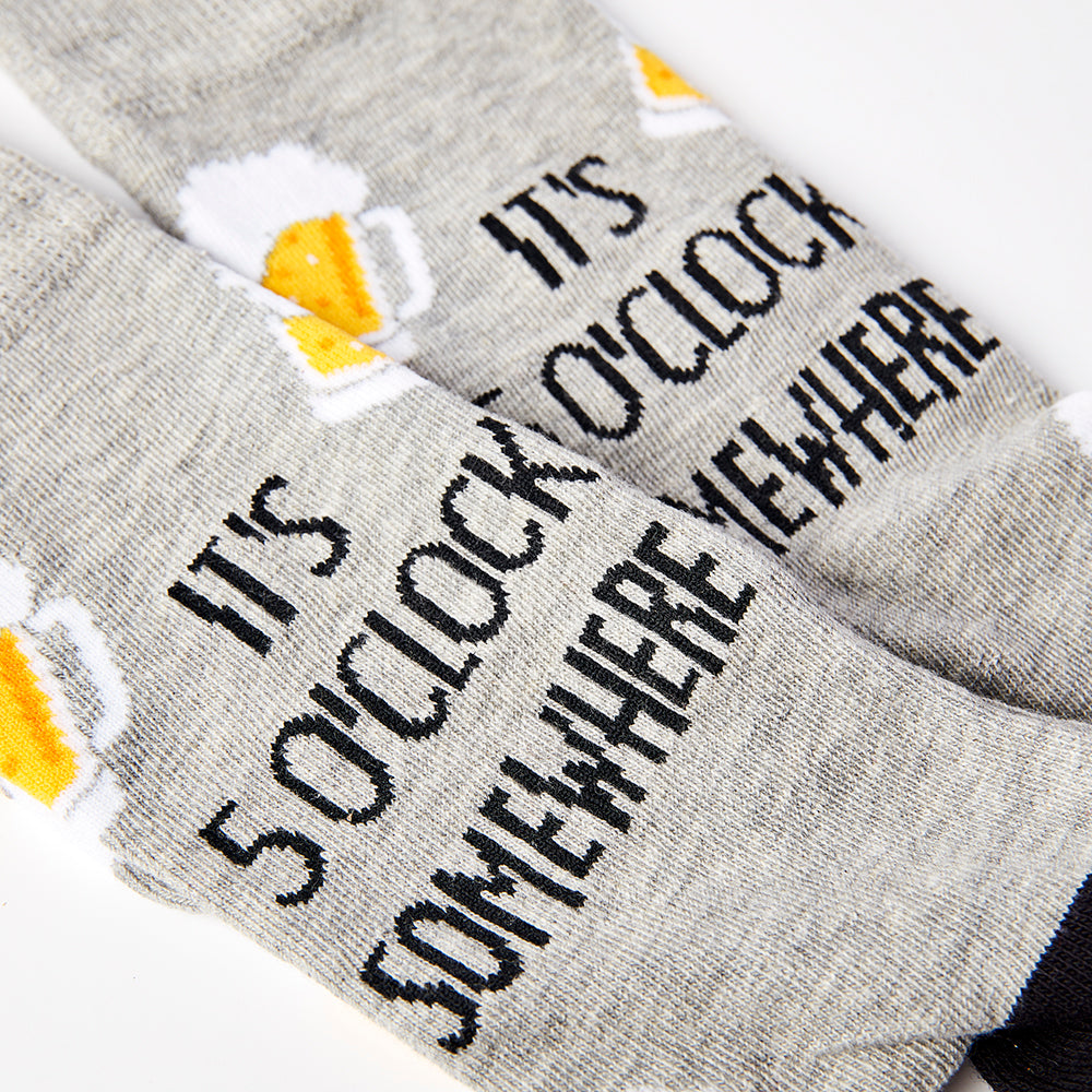 Unisex It's 5 O'Clock Somewhere- Beer Socks