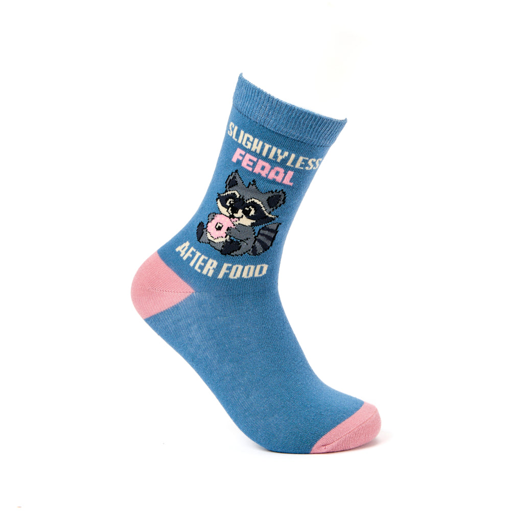 Ladies Slightly Less Feral After Food Socks