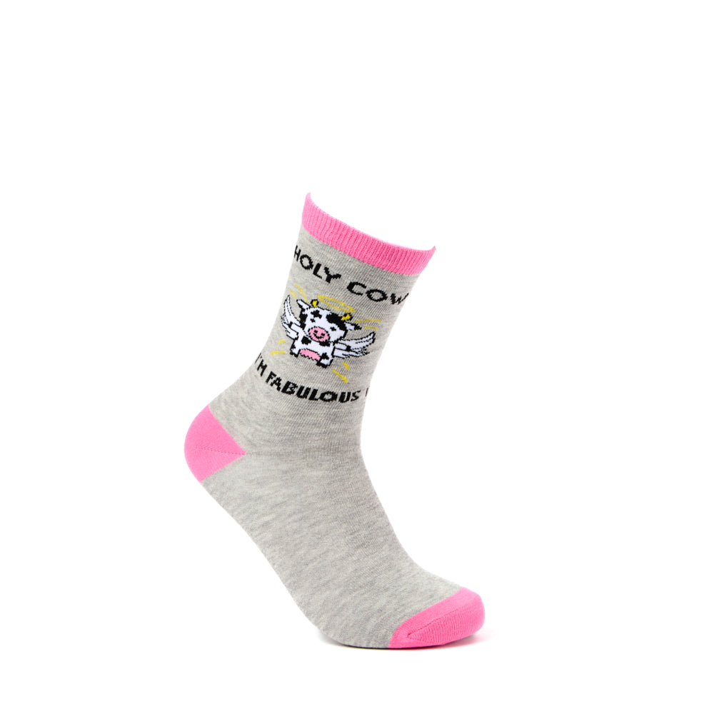 Ladies Holy Cow Socks