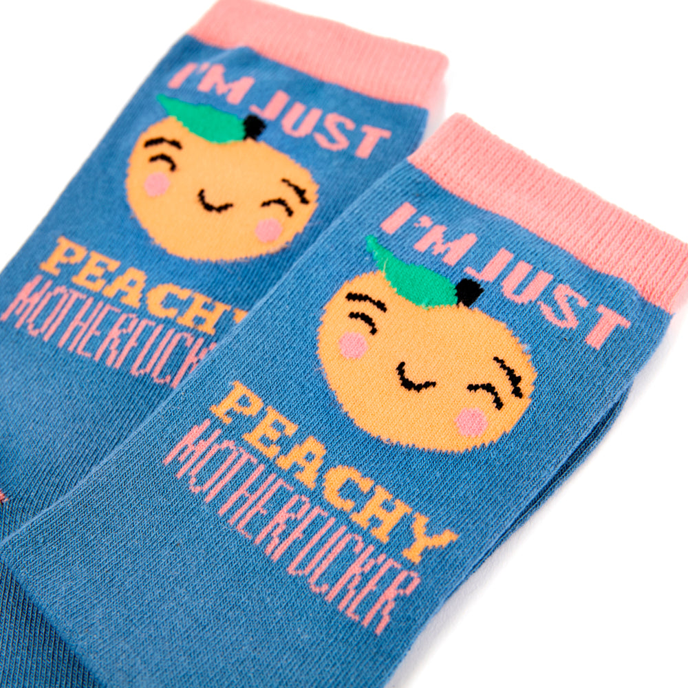 Ladies I'm Just Peachy Motherfucker Socks