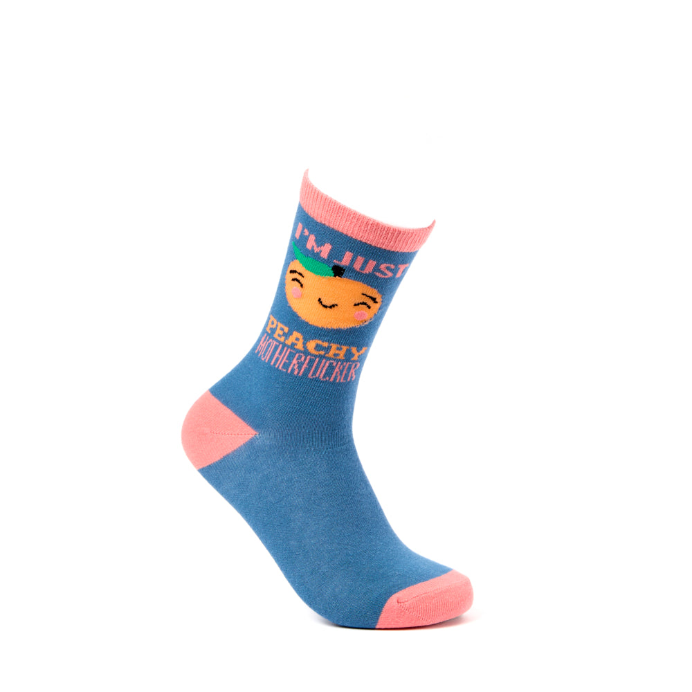 Ladies I'm Just Peachy Motherfucker Socks