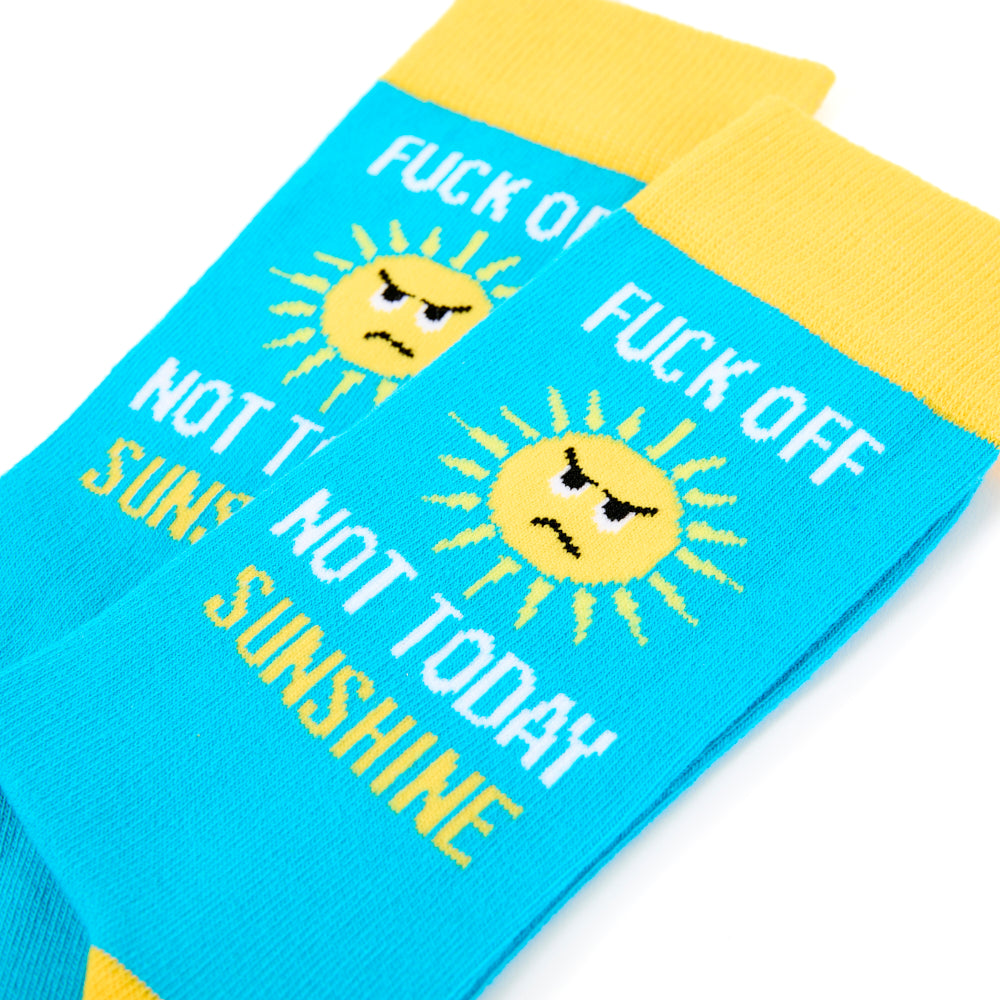 Unisex Fuck Off Not Today Sunshine Socks