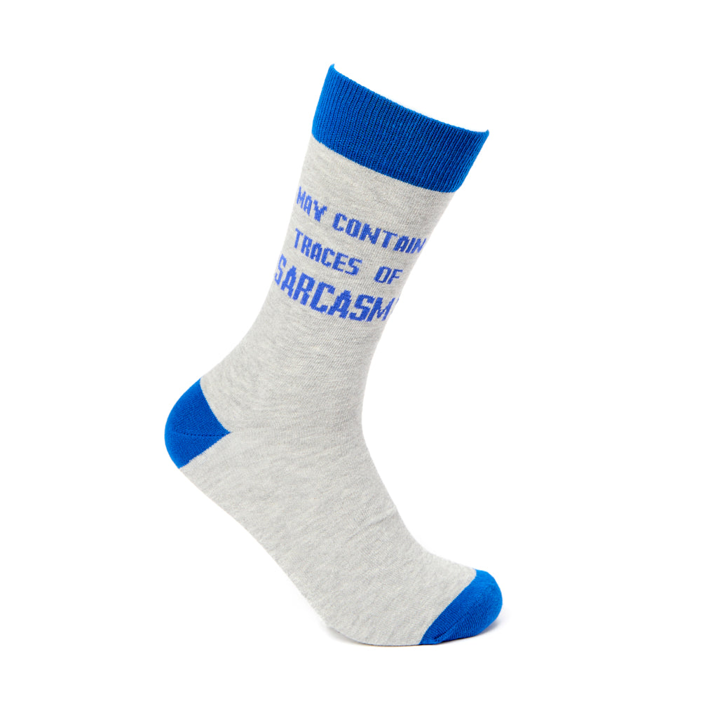 Unisex May Contain Traces Of Sarcasm Socks