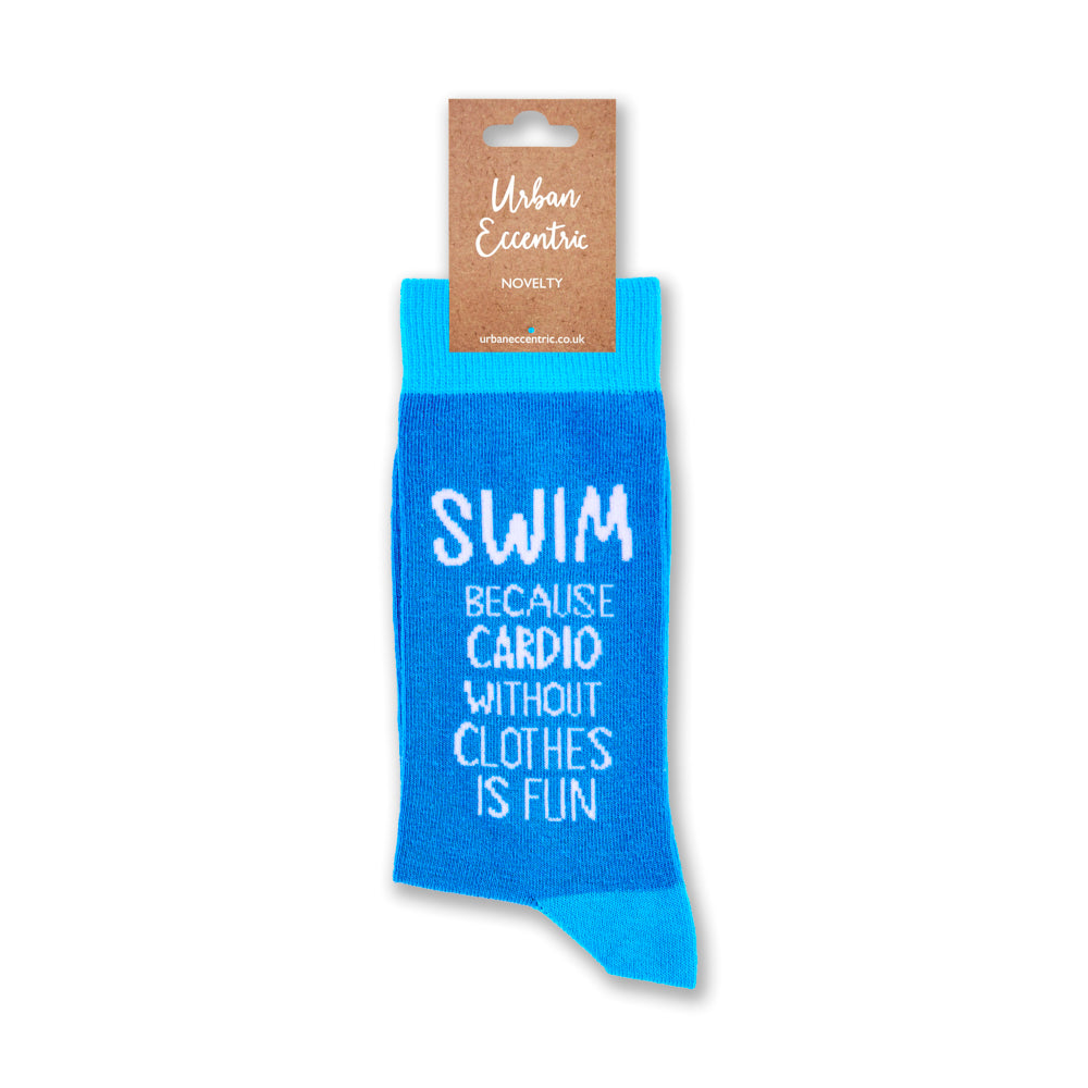 Unisex Swim Because Cardio Without Clothes Is Fun Socks