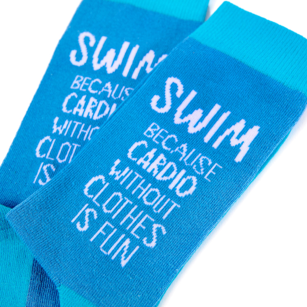 Unisex Swim Because Cardio Without Clothes Is Fun Socks