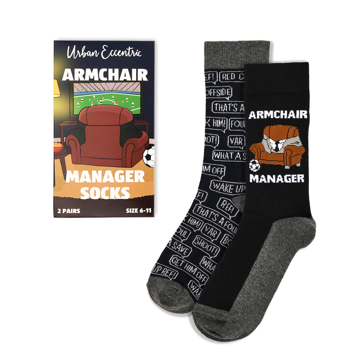 Unisex Football / Armchair Manager Socks Gift Box