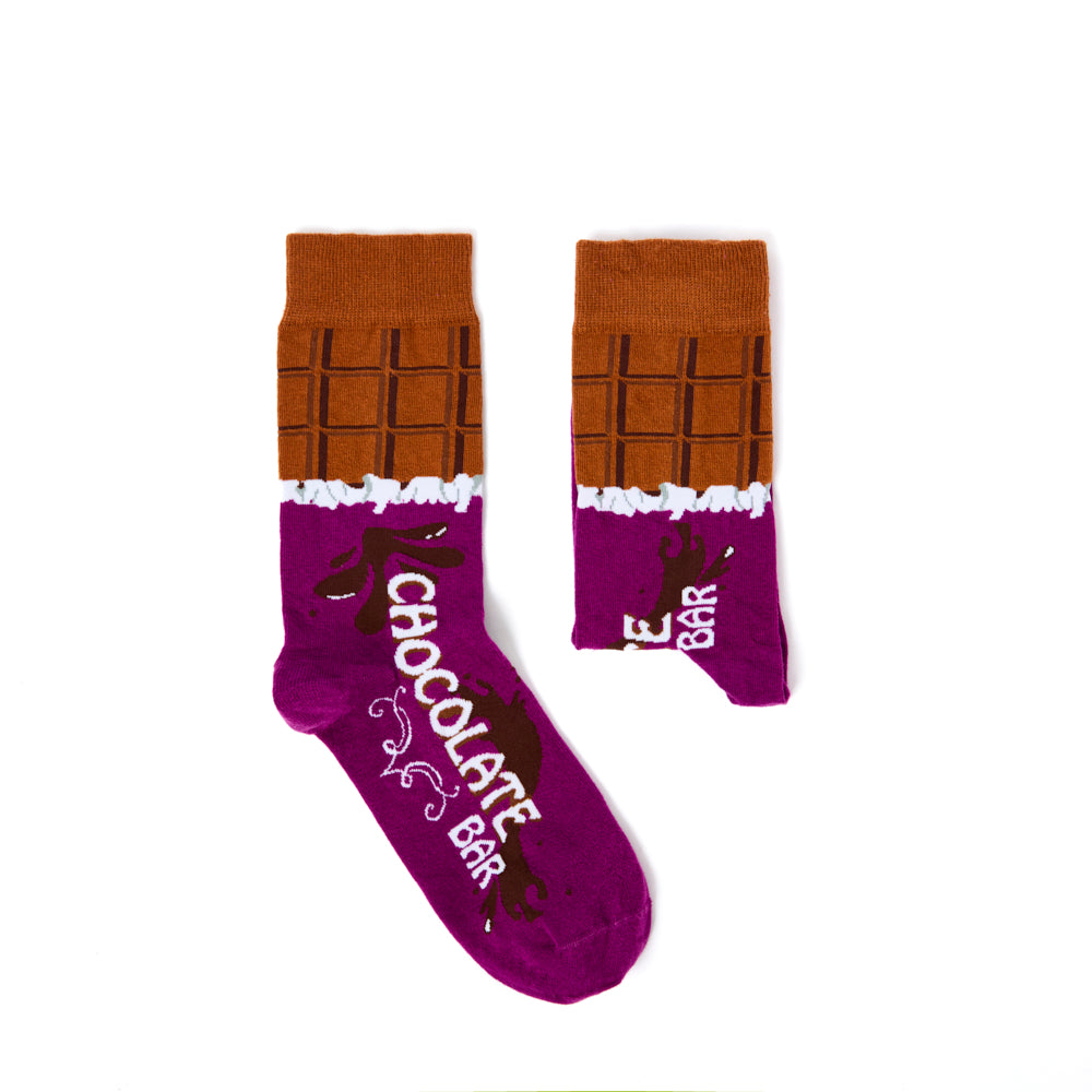 Ladies Chocolate Bar Socks Gift Set
