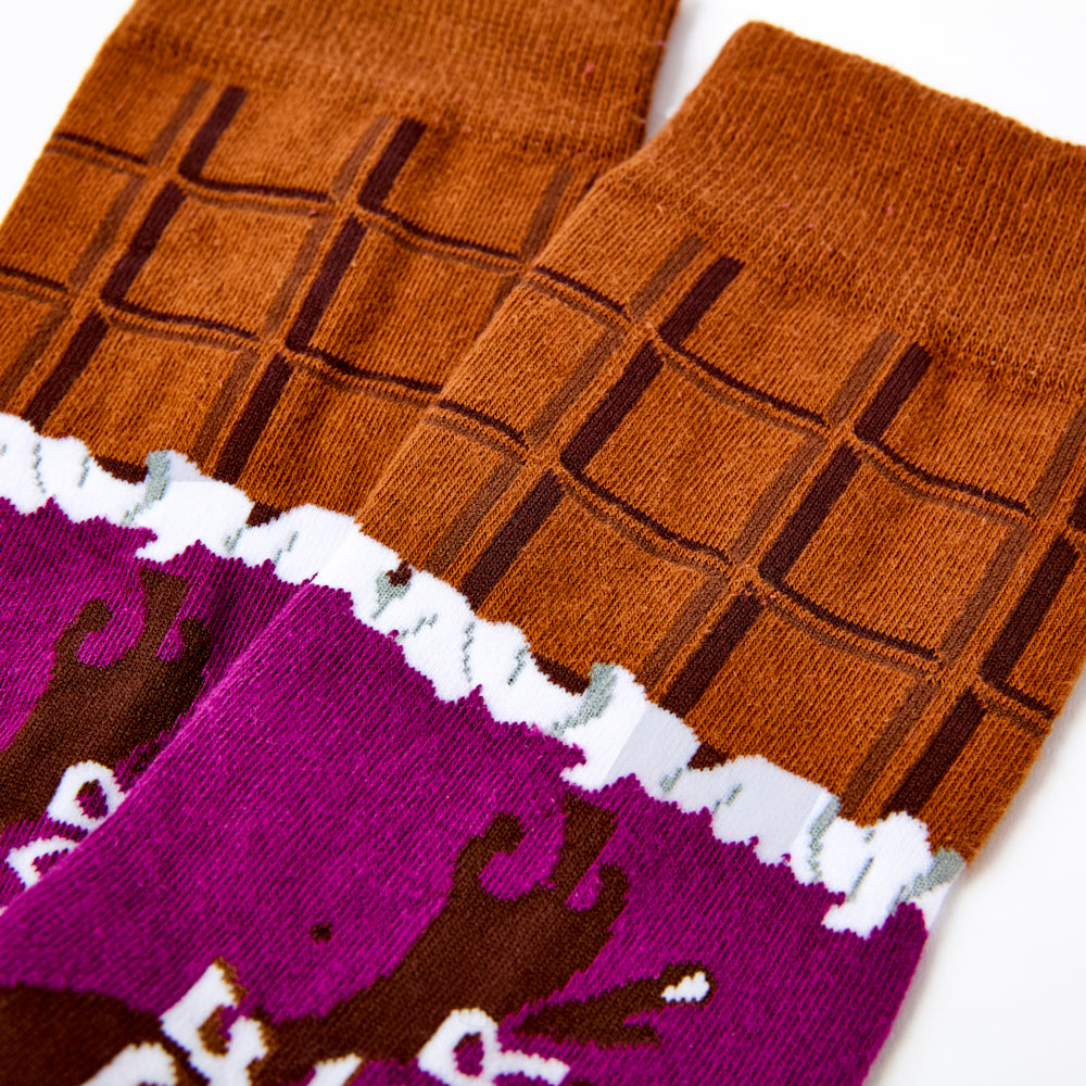 Ladies Chocolate Bar Socks Gift Set