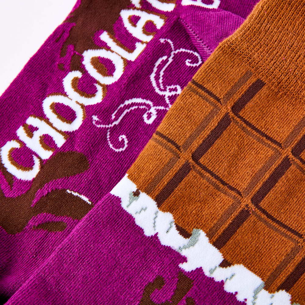 Ladies Chocolate Bar Socks Gift Set