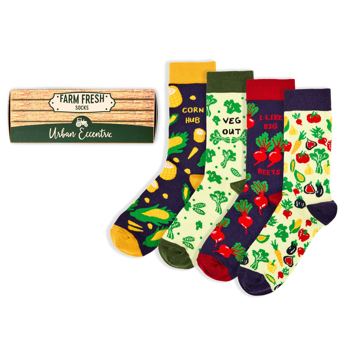 Unisex Rude Veggie Socks Gift Box