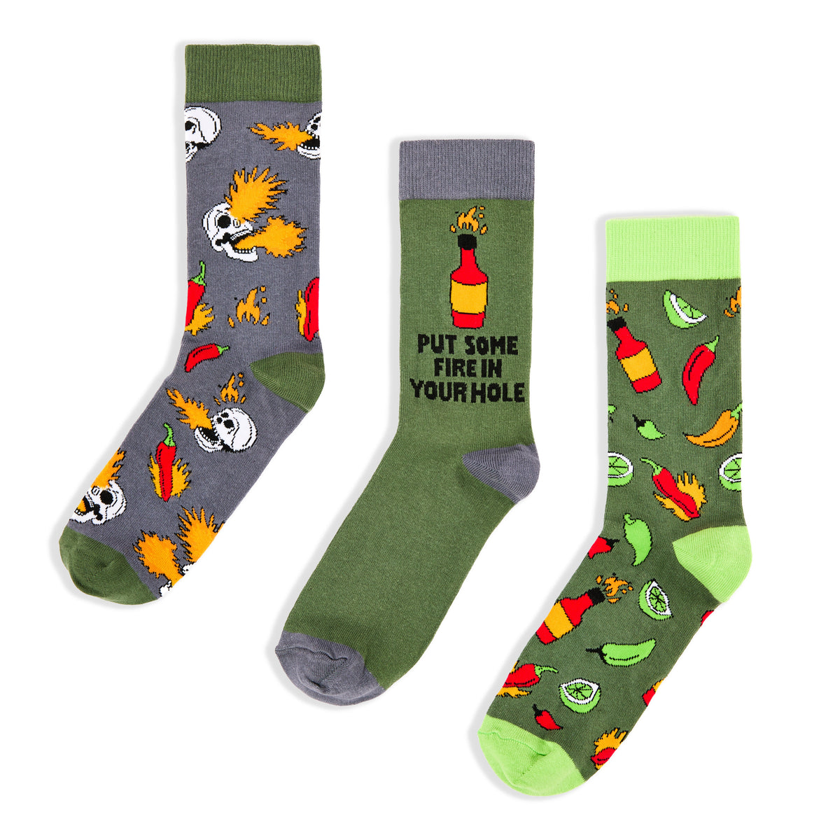 Unisex Put Some Fire in Your Hole Socks Gift Box