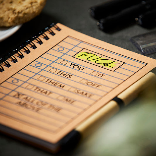 Fuck Tick List Notebook