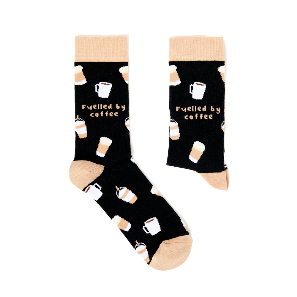 Unisex Fuelled By Coffee Socks