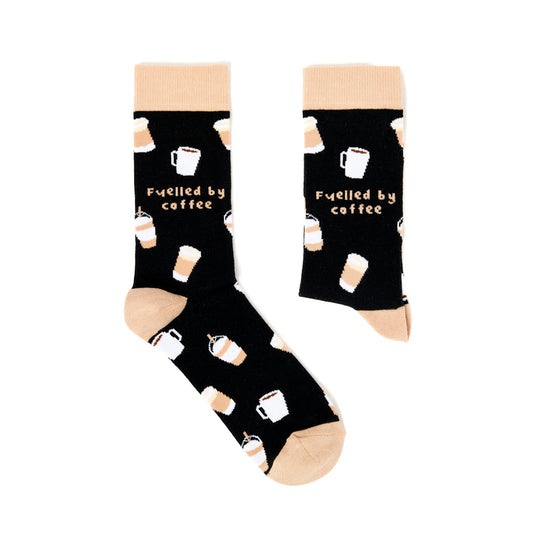 Unisex Fuelled By Coffee Socks