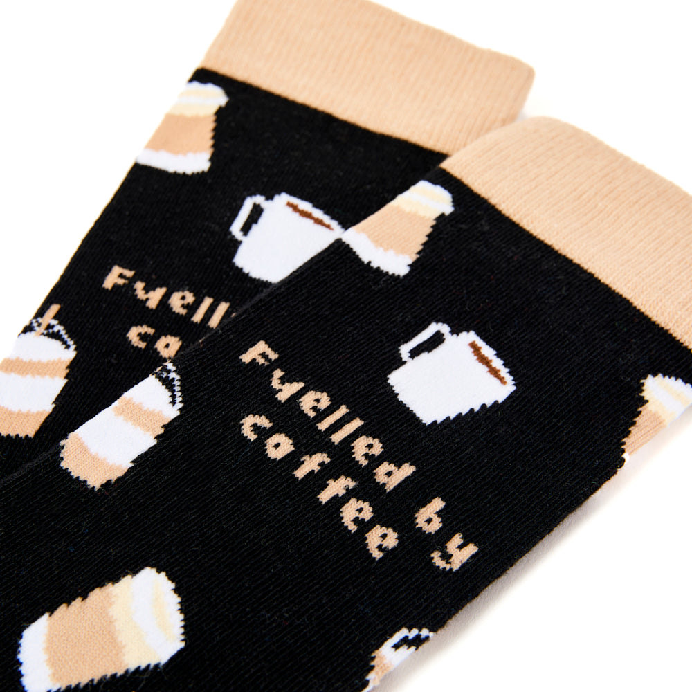 Unisex Fuelled By Coffee Socks