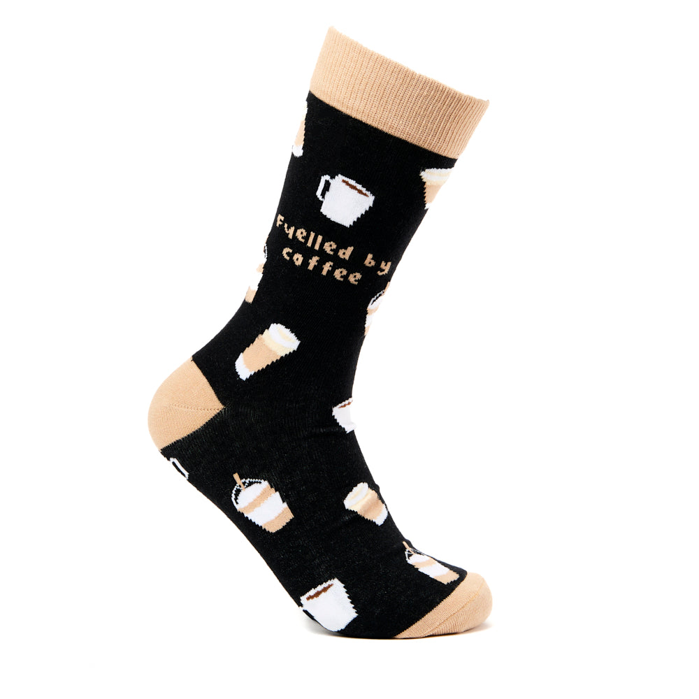 Unisex Fuelled By Coffee Socks