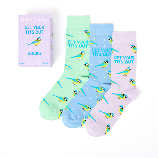 Unisex Get Your Tits Out Socks Gift Set