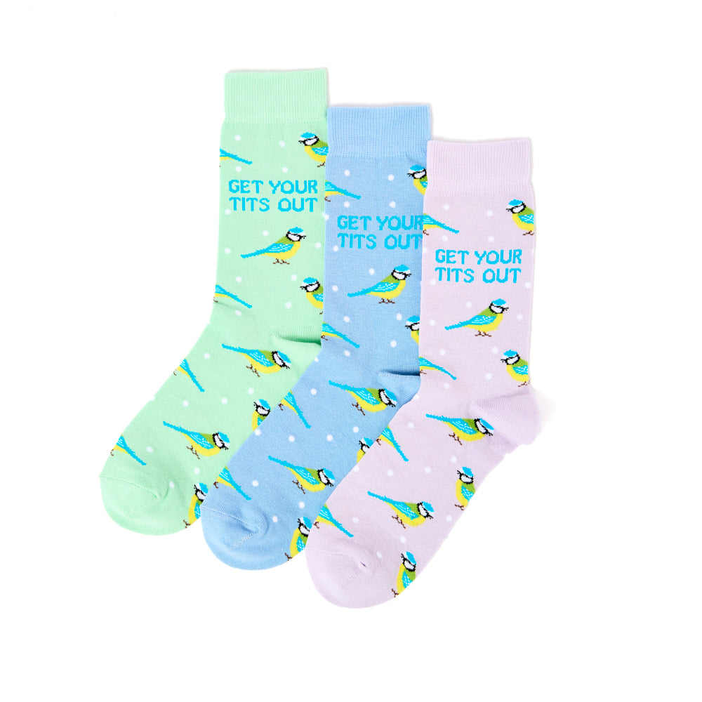 Unisex Get Your Tits Out Socks Gift Set