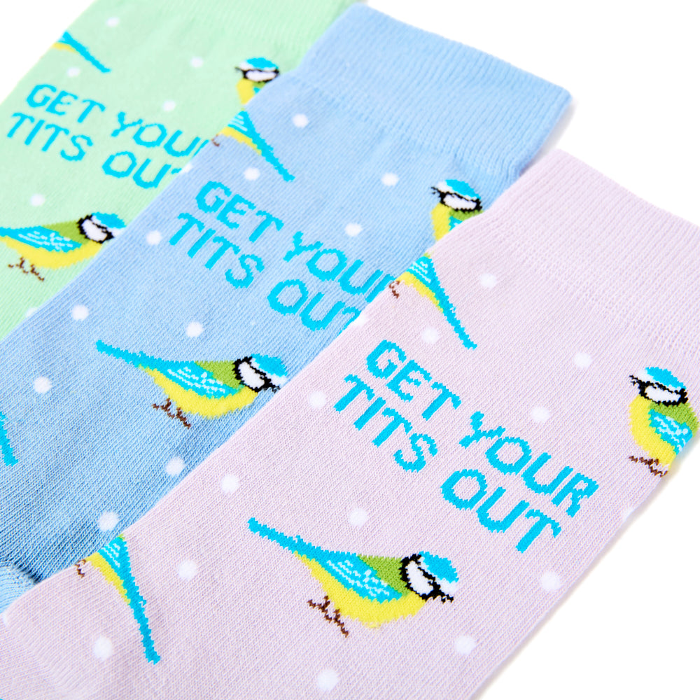 Unisex Get Your Tits Out Socks Gift Set