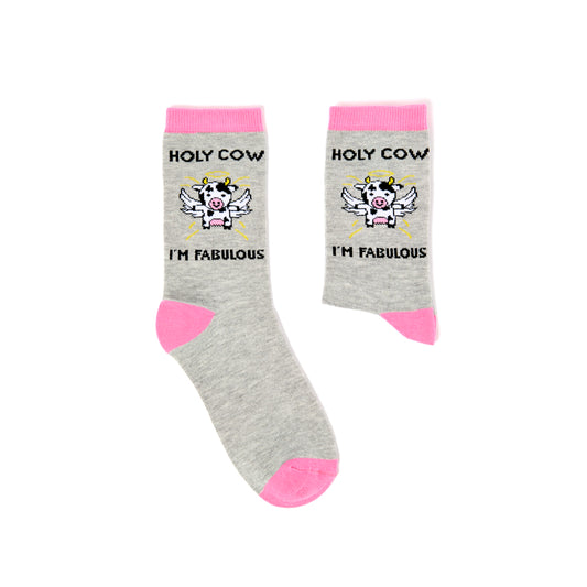 Ladies Holy Cow Socks