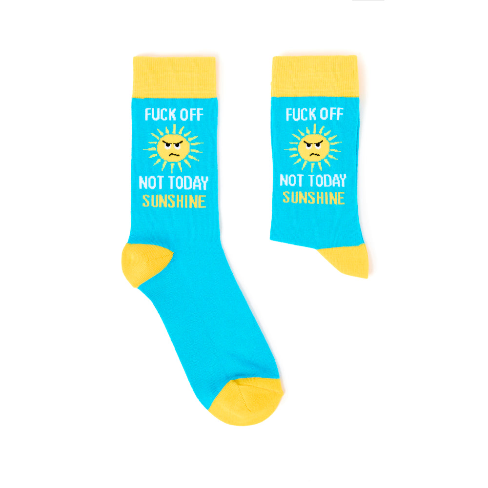 Unisex Fuck Off Not Today Sunshine Socks