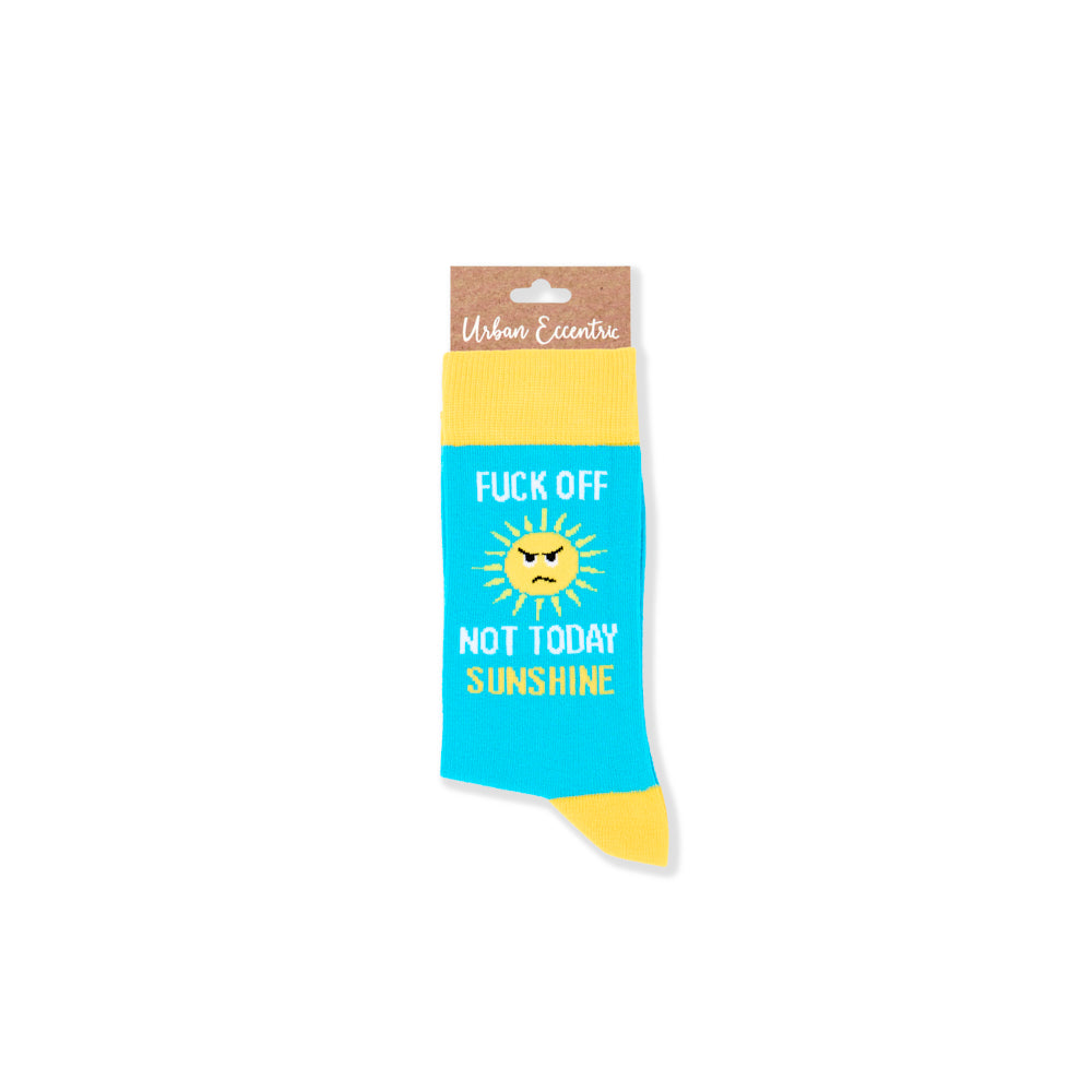 Unisex Fuck Off Not Today Sunshine Socks
