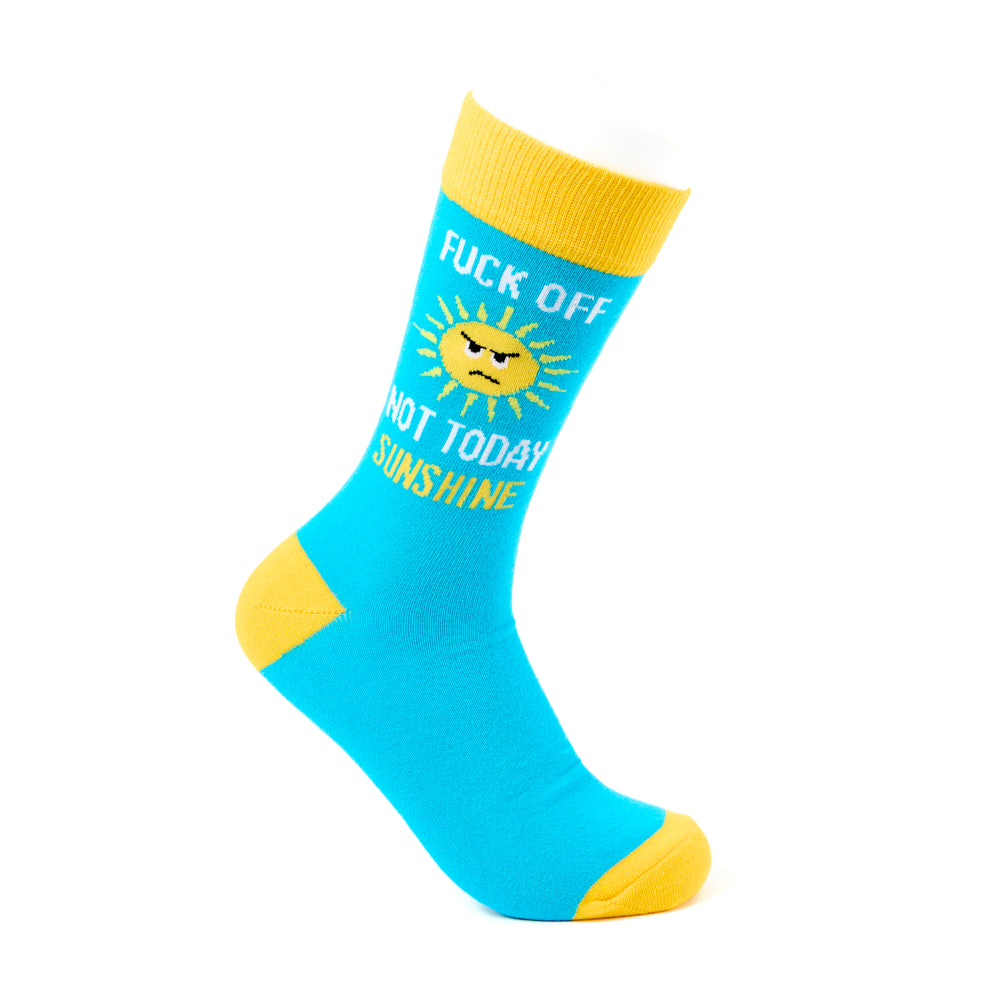 Unisex Fuck Off Not Today Sunshine Socks