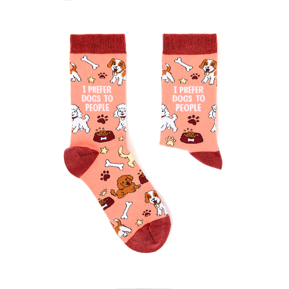 Ladies Prefer Dogs To People Socks