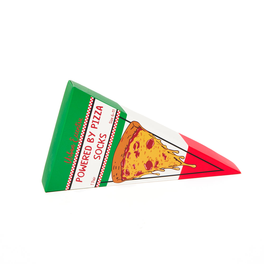 Unisex Powered By Pizza Slice Socks Gift Set