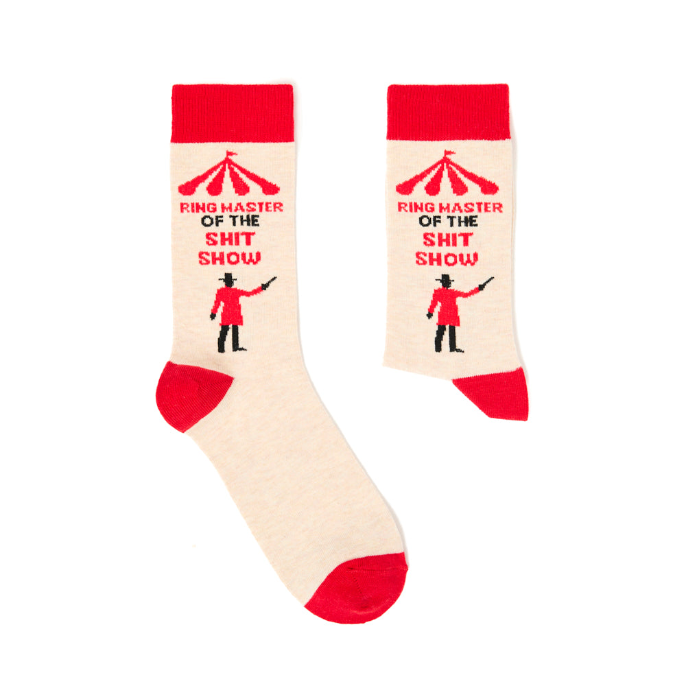Unisex Ring Master Of The Shit Show Socks