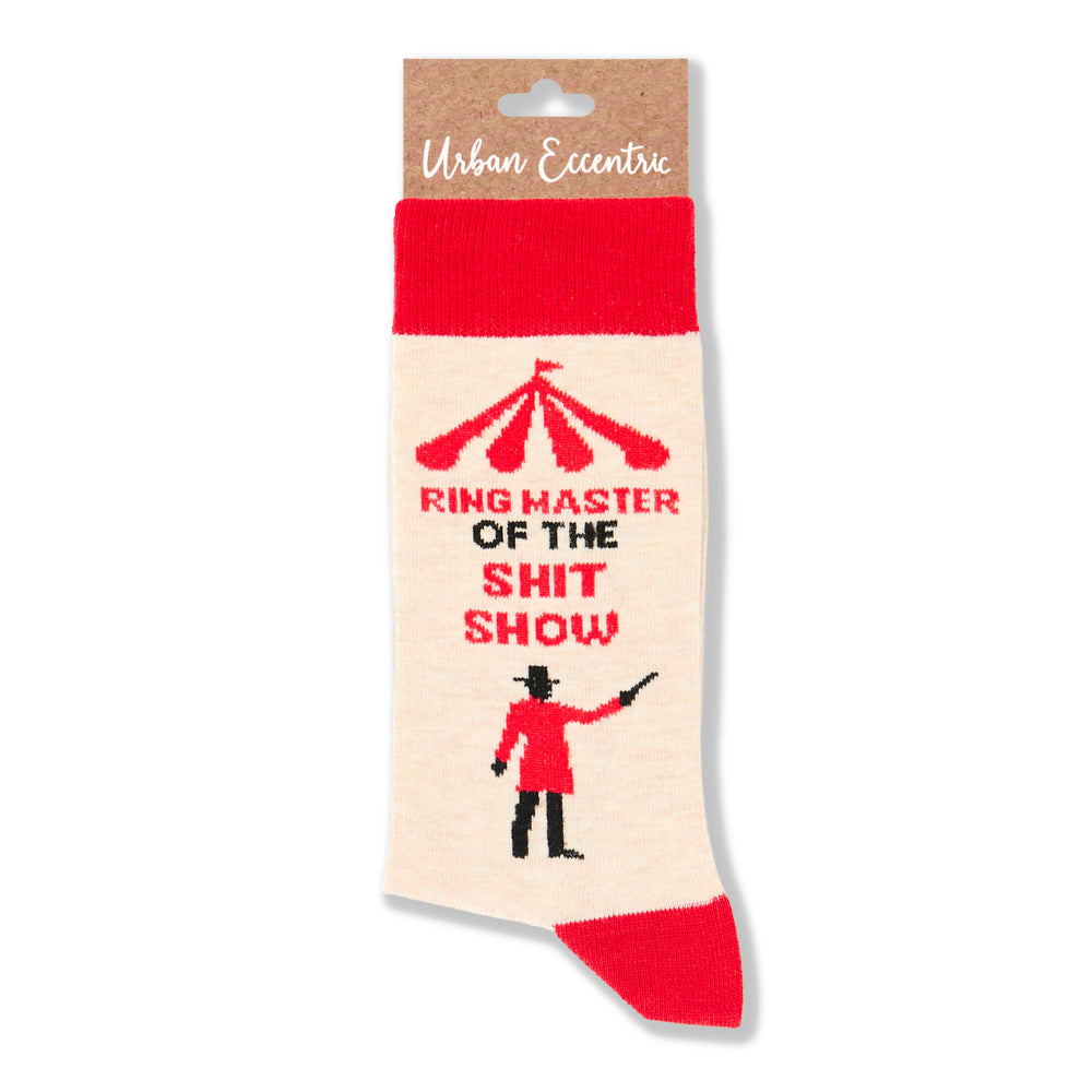 Unisex Ring Master Of The Shit Show Socks
