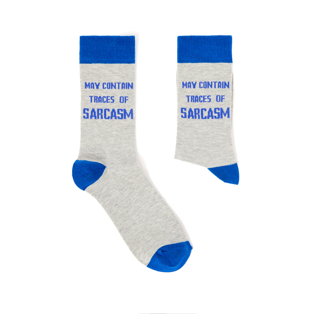 Unisex May Contain Traces Of Sarcasm Socks
