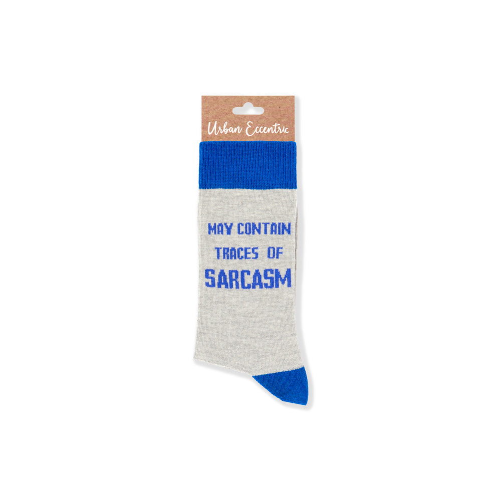 Unisex May Contain Traces Of Sarcasm Socks