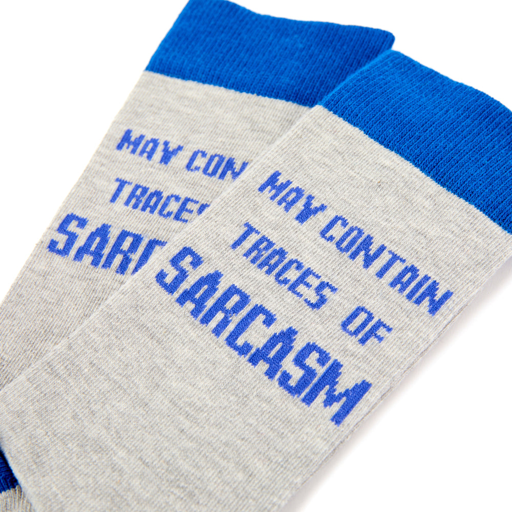 Unisex May Contain Traces Of Sarcasm Socks