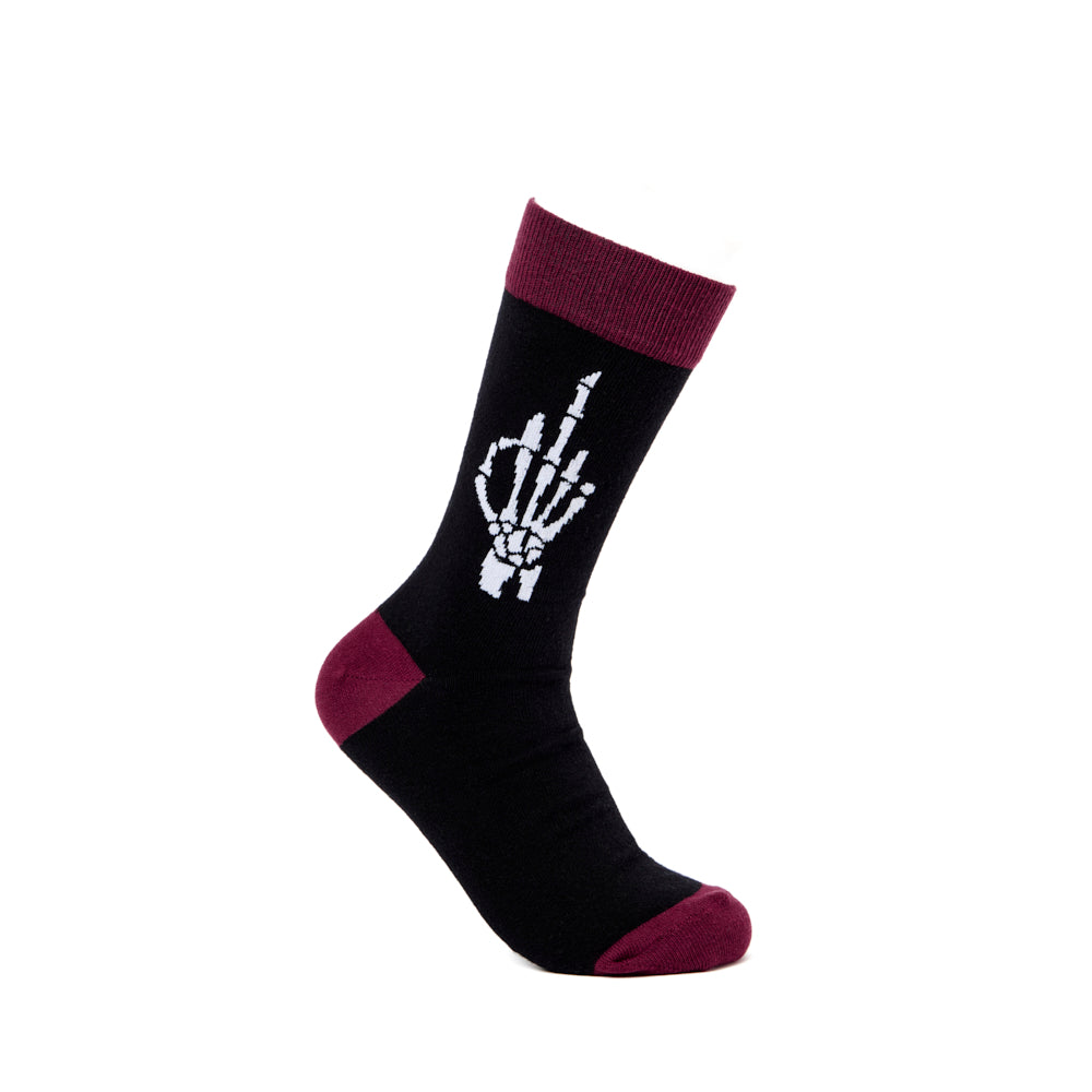 Unisex Skeleton Sweary Hand Socks