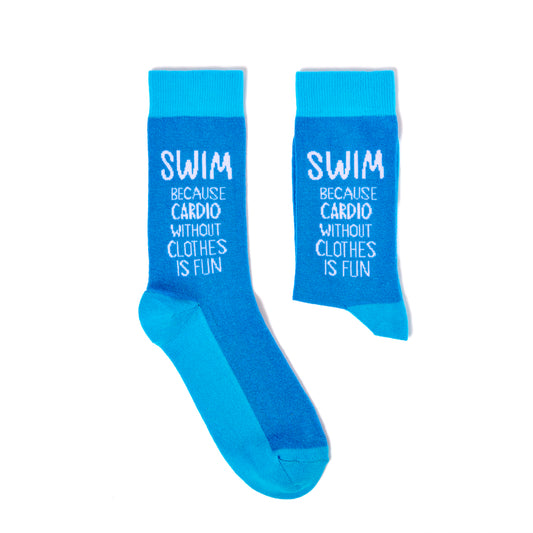 Unisex Swim Because Cardio Without Clothes Is Fun Socks
